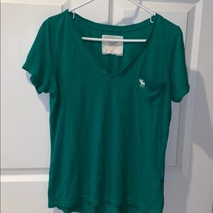 Abercrombie & Fitch Kelly green short sleeve shirt